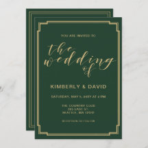 Green and Gold Wedding