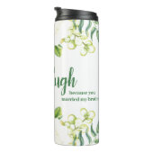 Green and Ivory Sister-in-Laugh Funny Quote Thermosbeker (Geroteerd rechts)