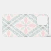 Green and pink pastel diamond pattern Case-Mate iPhone case (Achterkant (horizontaal))