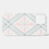 Green and pink pastel diamond pattern Case-Mate iPhone case (Achterkant (horizontaal))