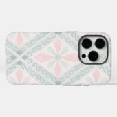 Green and pink pastel diamond pattern Case-Mate iPhone case (Achterkant (horizontaal))