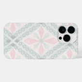 Green and pink pastel diamond pattern iPhone hoesje (Achterkant horizontaal)