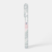 Green and pink pastel diamond pattern iPhone hoesje (Linkerkant)