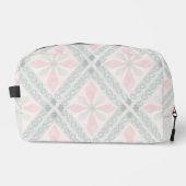 Green and pink pastel diamond pattern toilettasje (Voorkant)