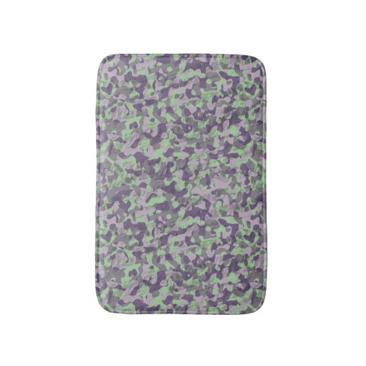 green and purple camo abstract badmat (Voorkant Verticaal)
