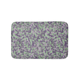 green and purple camo abstract badmat