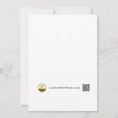 Green and Red Christmas Trees Ladybug Party Kaart (Achterkant)