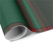 Green and Red Plaid Holiday Wrapping Paper Cadeaupapier (Rol Hoek)