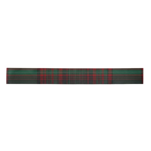 Green and Red Plaid Tartan Ribbon Satijnen Lint (Voorkant)