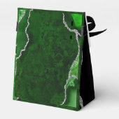 Green and Silver Agate Sweet Sixteen Dank je Bedankdoosjes (Achterkant)