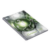 'Green and Silver Sparkle' Notitieboek/tijdschrift Notitieboek (Rechterzijde)