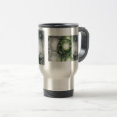 "Green and Silver Sparkle" Travel Mug Reisbeker (Voorkant rechts)