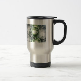 "Green and Silver Sparkle" Travel Mug Reisbeker