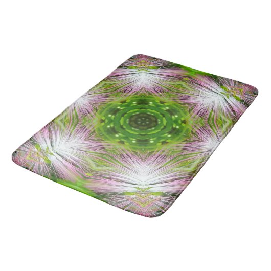 GREEN AND WHITE ABSTRACT DRAWING. SAMER BRASIL. 2 BADMAT (Gekanteld)