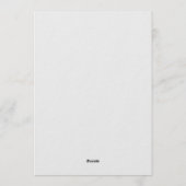 Green and White Birthday Dinner Party Kaart (Achterkant)