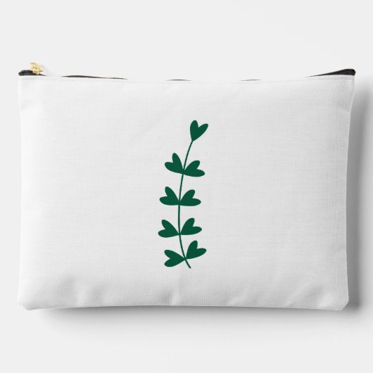 Green and White Botanical Minimalist Design Etui (Voorkant)