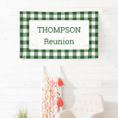 Green and White Buffalo Check Reunion Party Spandoek (Insitu)