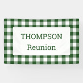 Green and White Buffalo Check Reunion Party Spandoek (Horizontaal)