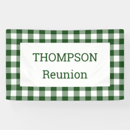 Green and White Buffalo Check Reunion Party Spandoek
