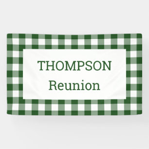 Green and White Buffalo Check Reunion Party Spandoek
