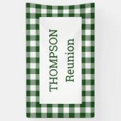 Green and White Buffalo Check Reunion Party Spandoek (Verticaal)