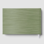 Green and White Christmas Winterberry Wedding Gastenboek (Achterkant)