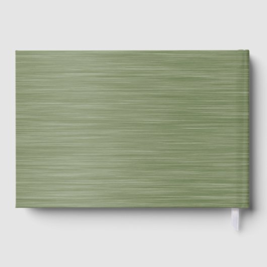 Green and White Christmas Winterberry Wedding Gastenboek (Achterkant)