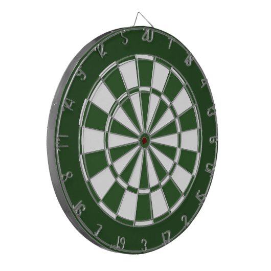 Green and White Dartbord (Voorkant Links)