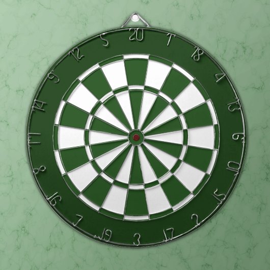 Green and White Dartbord