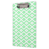 Green and white diamond pattern klembord (Links)