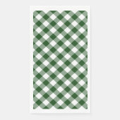 Green and White Gingham Check Servet (Voorkant)