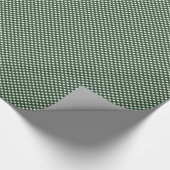 Green and White Gingham Medium Cadeaupapier (Hoek)