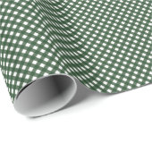 Green and White Gingham Medium Cadeaupapier (Rol Hoek)