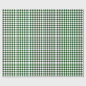 Green and White Gingham Pattern Cadeaupapier (Vlak)