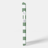 Green and White Gingham Pattern Case-Mate iPhone Case (Achterkant / Links)