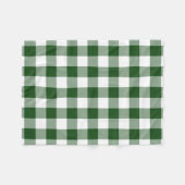Green and White Gingham Pattern Fleece Deken (Voorkant (Horizontaal))