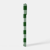 Green and White Gingham Pattern iPhone 15 Case (Rechterkant)