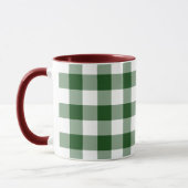 Green and White Gingham Pattern Mok (Links)