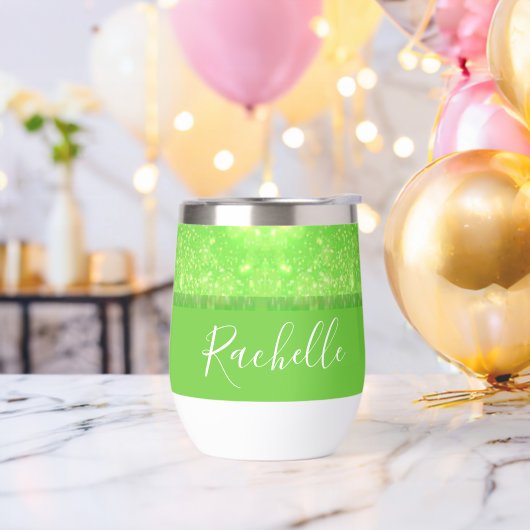 Green and white glitter print (Vrijgezellenfeest)