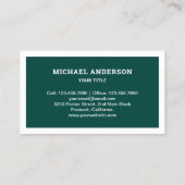 Green and White Hand Plane Handyman Carpenter Visitekaartje (Achterkant)