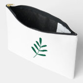 Green and White Minimalist Greenery  Etui (Open)