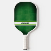 Green and White Personalized Pickleball Paddle (Achterkant)