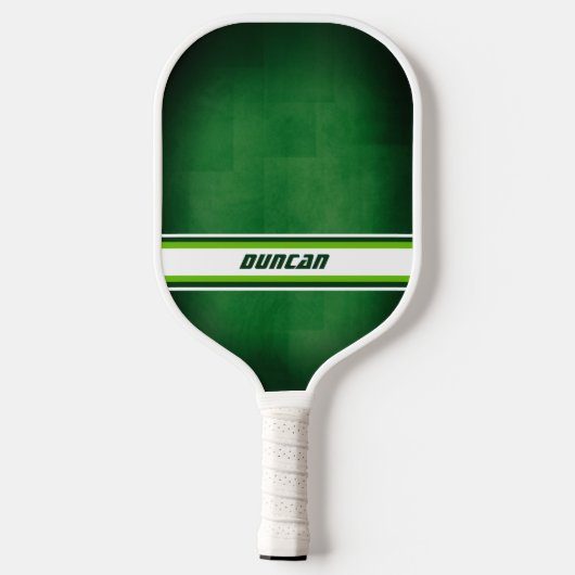 Green and White Personalized Pickleball Paddle (Achterkant)