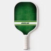 Green and White Personalized Pickleball Paddle (Voorkant)