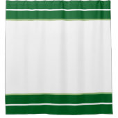 Green And White Shower Curtain Douchegordijn (Voorkant)