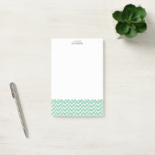 Green and White Woven Chevron Post-it® Notes (Kantoor)