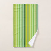Green and Yellow Stripes Bad Handdoek (Handdoek)