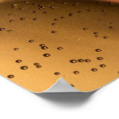 Green and yellow water droplets poster (Hoek)