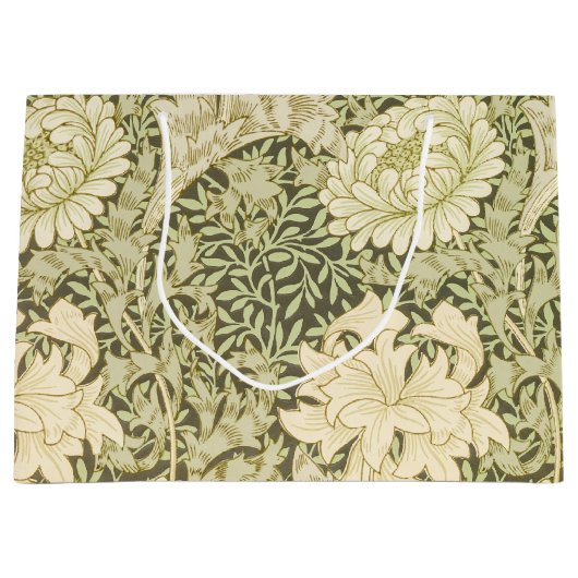 Green and Yellow William Morris Gift Bag Groot Cadeauzakje (Voorkant)