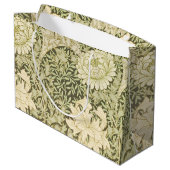 Green and Yellow William Morris Gift Bag Groot Cadeauzakje (Achterkant Gekanteld)